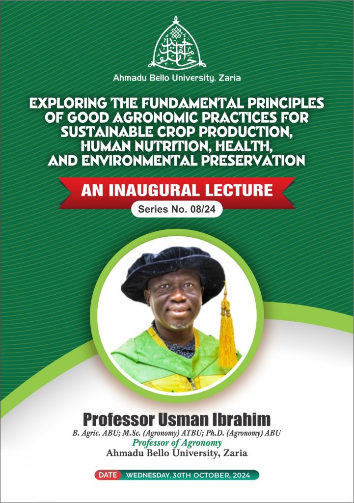 Inaugural Lecture by Prof. Usman Ibrahim