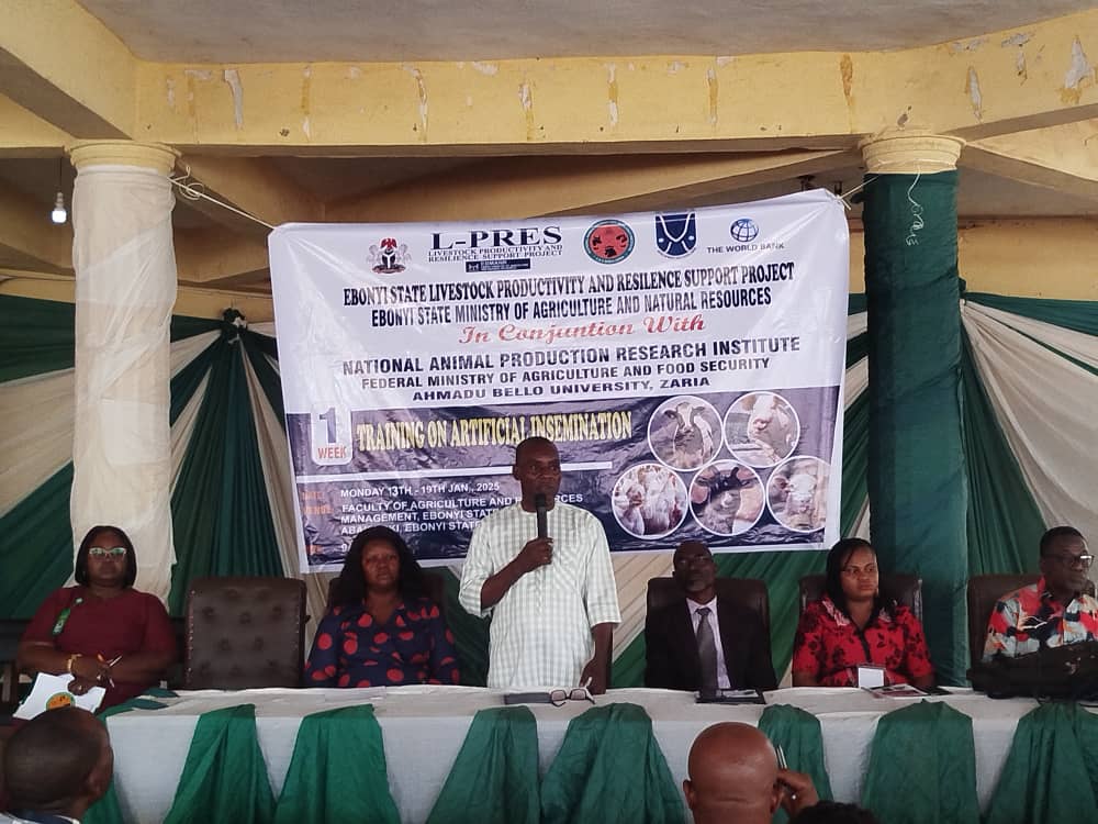 NAPRI trains 45 Ebonyi personnel on artificial insemination techniques in Abakaliki