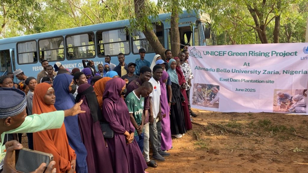 Under UNICEF Green Rising Project, students plant over 2000 trees in ABU