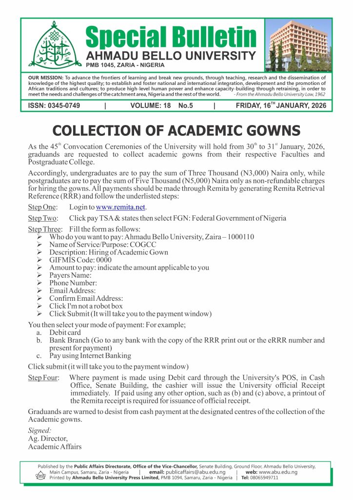 Collection of Academic Gowns