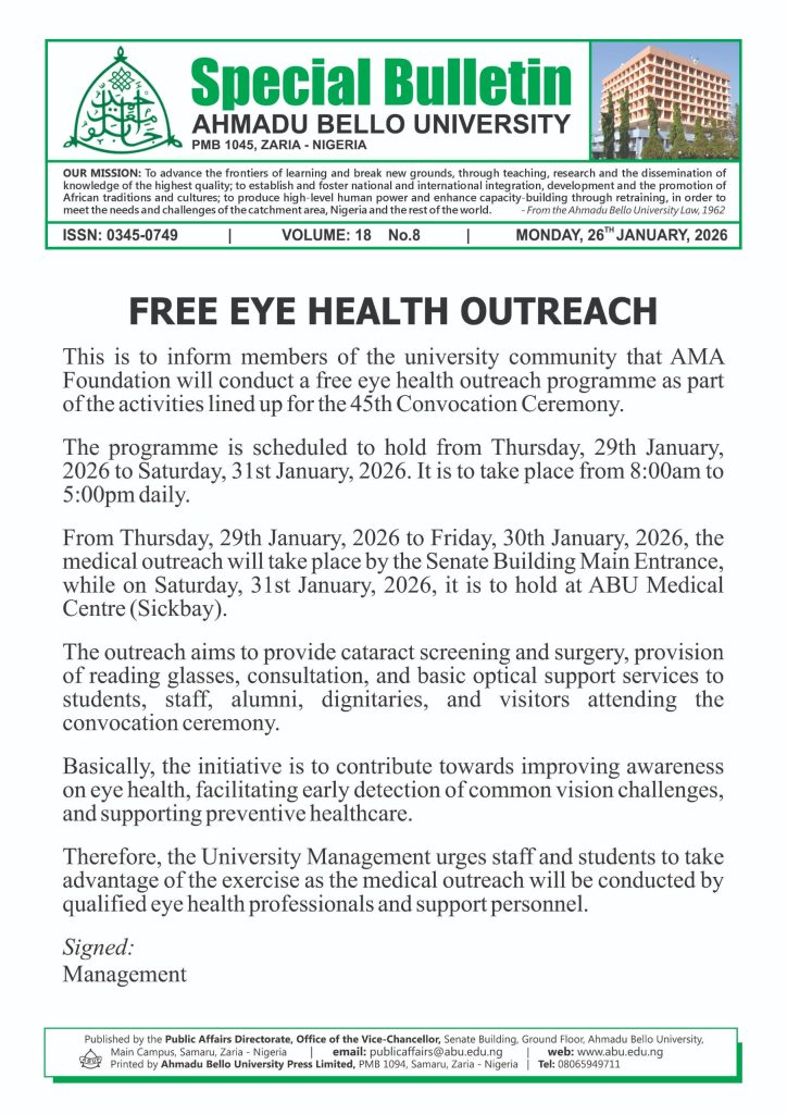 Free Eye Health Outreach