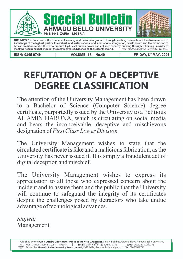 Refutation of a Deceptive Degree Classification