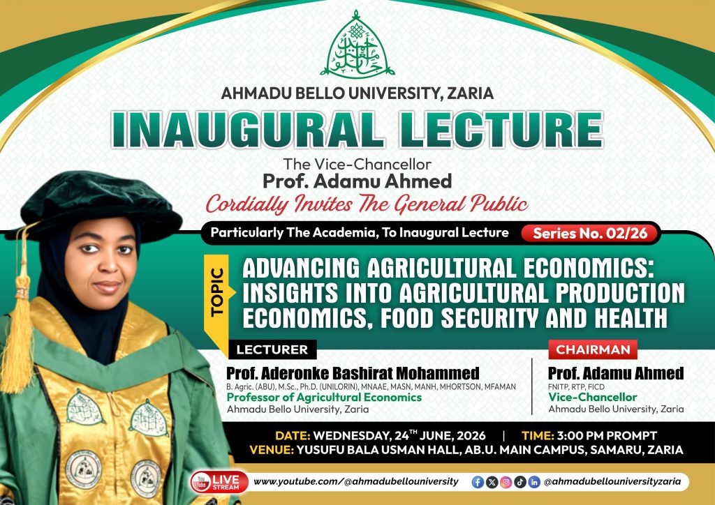 Inaugural Lecture (Series No. 02/26)