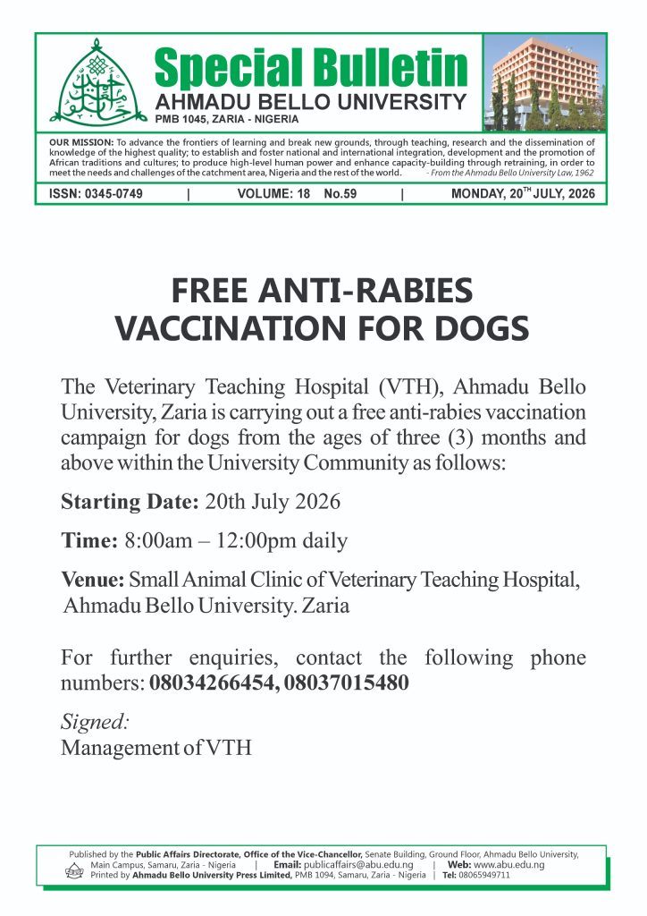 Free Anti-Rabies Vaccination for Dogs