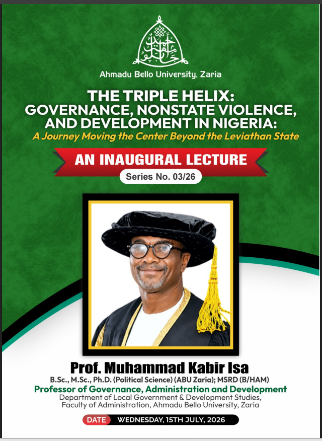 THE TRIPLE HELIX – An Inaugural Lecture by Prof. M.K. Isa