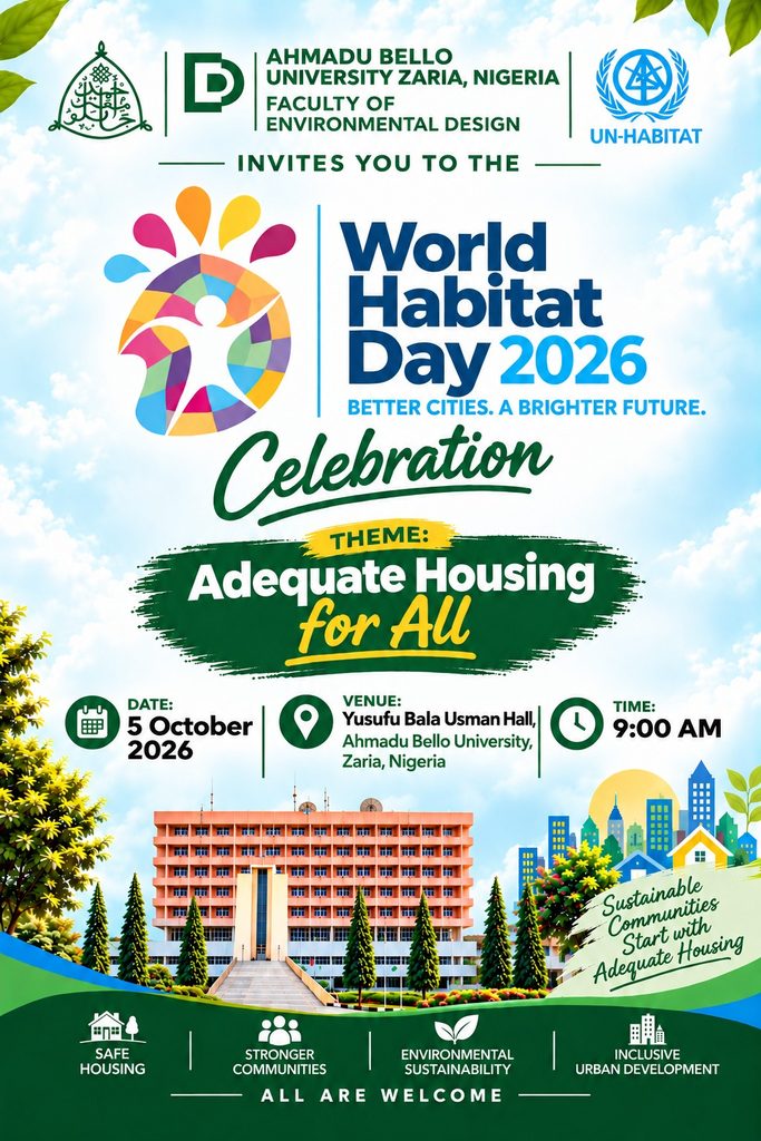 World Habitat Day 2026 Celebration – Adequate Housing for All